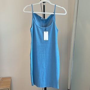 Lanston Revolve Rib Knit Mini Dress